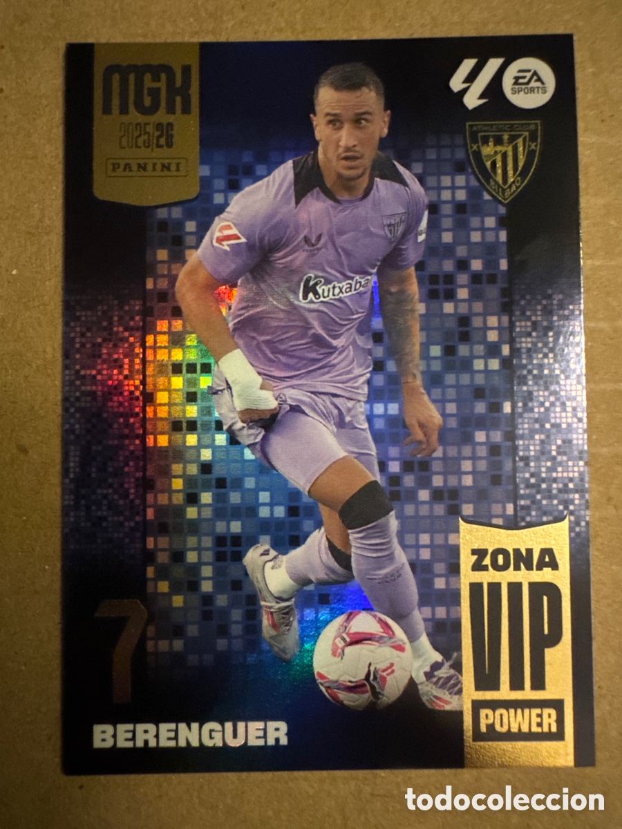 Cromos de f&uacute;tbol: # P390 390 Berenguer Athletic Club Bilbao Zona VIP Power Megacracks 25 26 2025 2026 MGK