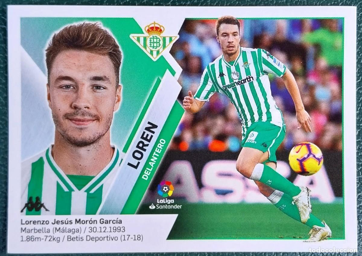 Cromos de f&uacute;tbol: 15 LOREN REAL BETIS CROMOS ALBUM EDICIONES ESTE 2019 2020 19 20