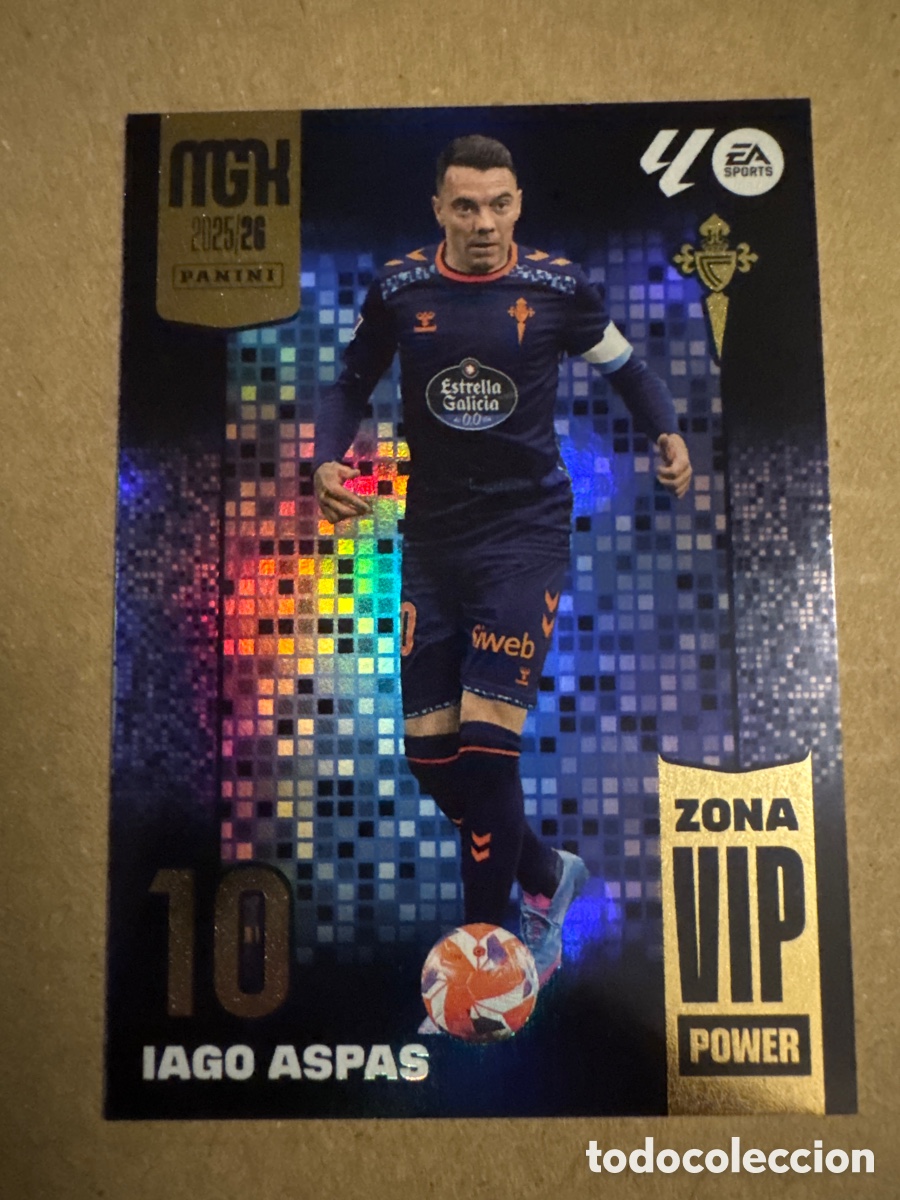 Figurine di Calcio: # P395 395 Iago Aspas Celta de Vigo Zona VIP Power Megacracks 25 26 2025 2026 MGK