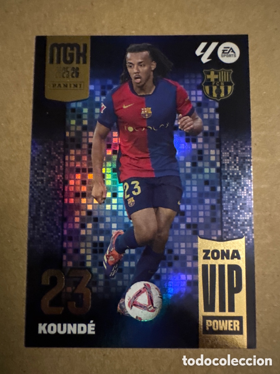 Cromos de f&uacute;tbol: # P399 399 Kounde FC Barcelona Zona VIP Power Megacracks 25 26 2025 2026 MGK