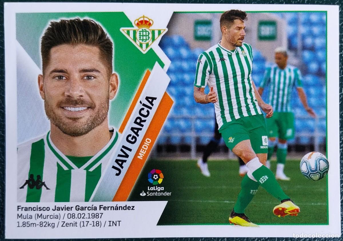 Cromos de f&uacute;tbol: 8 BIS JAVI GARCIA REAL BETIS COLOCA CROMOS ALBUM EDICIONES ESTE 2019 2020 19 20