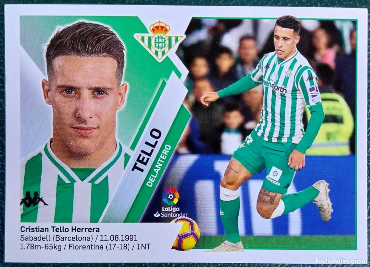 Cromos de f&uacute;tbol: 14A / 14 A TELLO REAL BETIS CROMOS ALBUM EDICIONES ESTE 2019 2020 19 20
