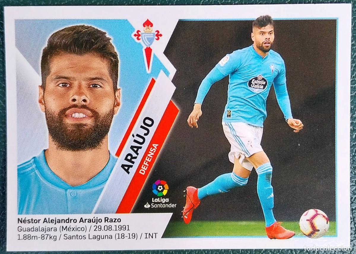 Cromos de f&uacute;tbol: 4 ARAUJO CELTA DE VIGO CROMOS ALBUM EDICIONES ESTE 2019 2020 19 20