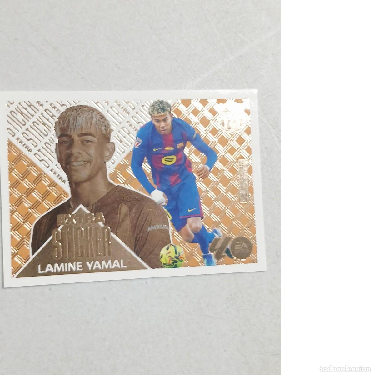 Cromos de f&uacute;tbol: Extra sticker Panini 26 27 Liga Este Lamine Yamal cromo muy dificil impecable