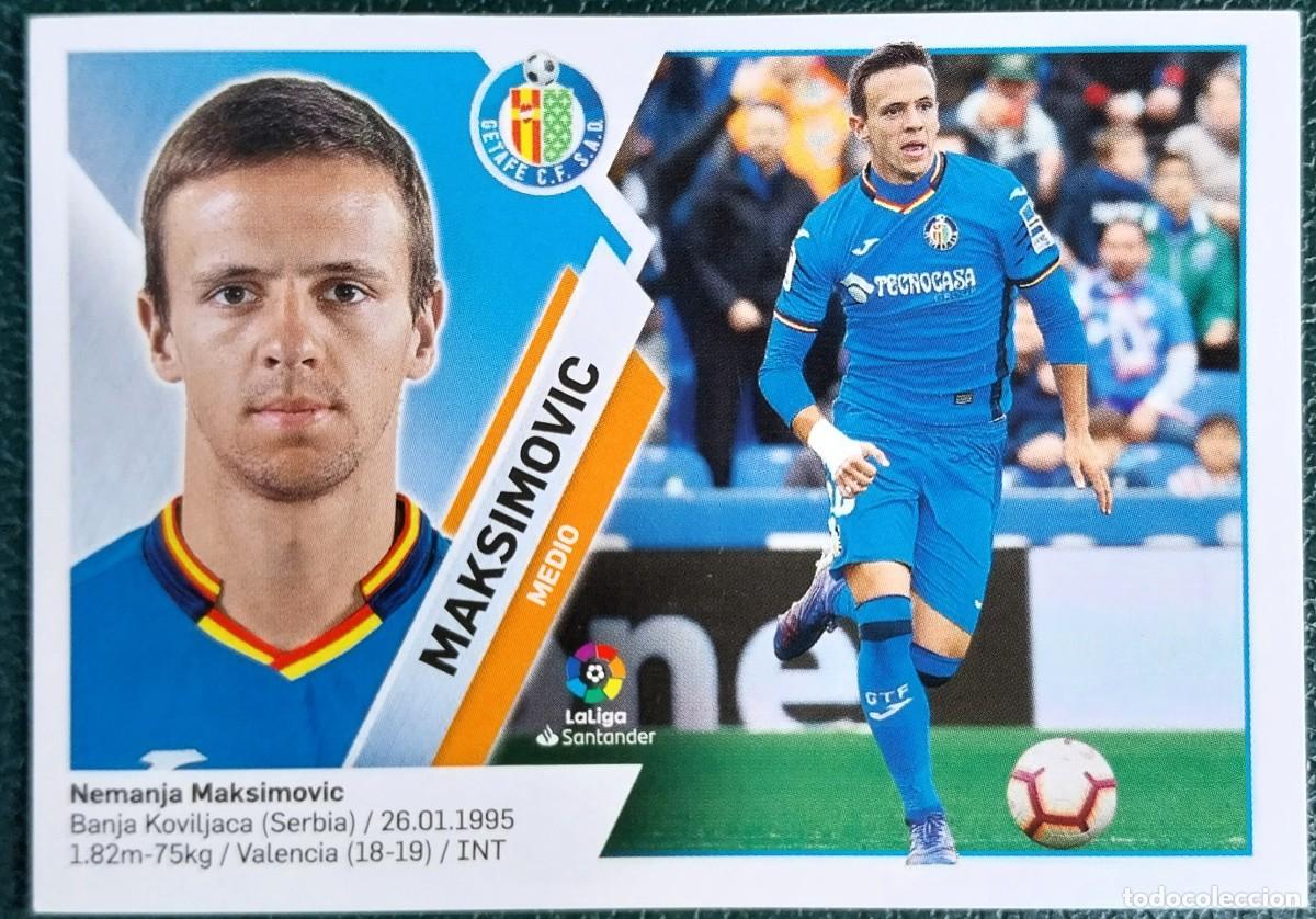 Cromos de f&uacute;tbol: 9 MAKSIMOVIC GETAFE CF CROMOS ALBUM EDICIONES ESTE 2019 2020 19 20