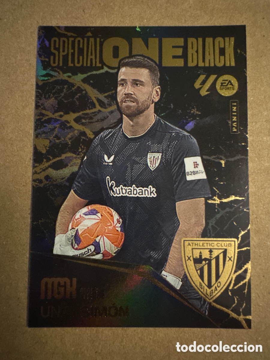 Cromos de f&uacute;tbol: Special One Black Unai Sim&oacute;n Athletic Club Bilbao Megacracks 25 26 2025 2026 MGK
