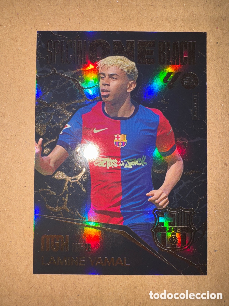 Cromos de f&uacute;tbol: Special One Black Lamine Yamal FC Barcelona Megacracks 25 26 2025 2026 MGK