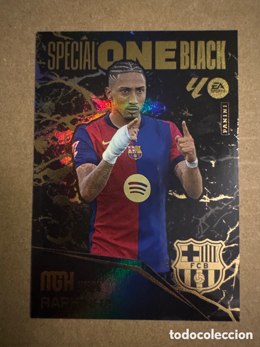 Cromos de f&uacute;tbol: Special One Black Raphinha FC Barcelona Megacracks 25 26 2025 2026 MGK