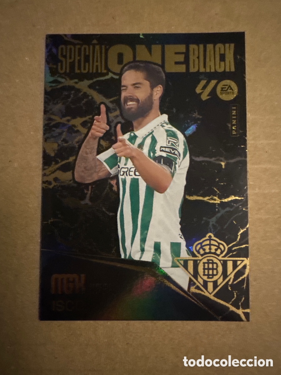 Cromos de f&uacute;tbol: Special One Black Isco Real Betis Megacracks 25 26 2025 2026 MGK