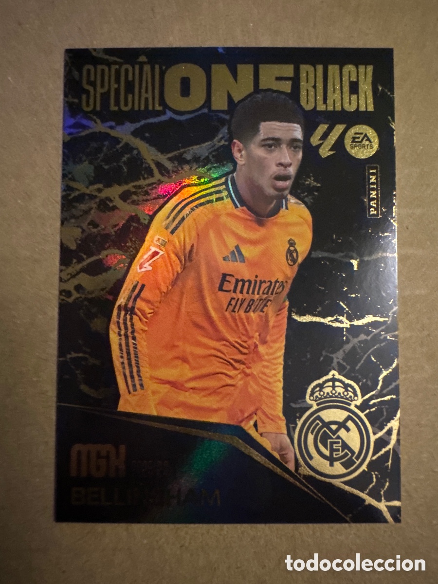 Cromos de f&uacute;tbol: Special One Black Bellingham Real Madrid Megacracks 25 26 2025 2026 MGK