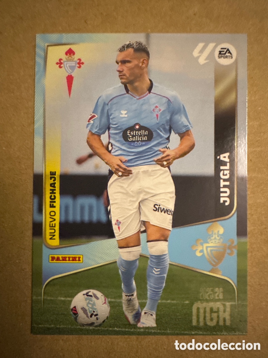 Cromos de f&uacute;tbol: # 443 Jutgla Celta de Vigo Nuevo Fichaje Megacracks 25 26 2025 2026 MGK