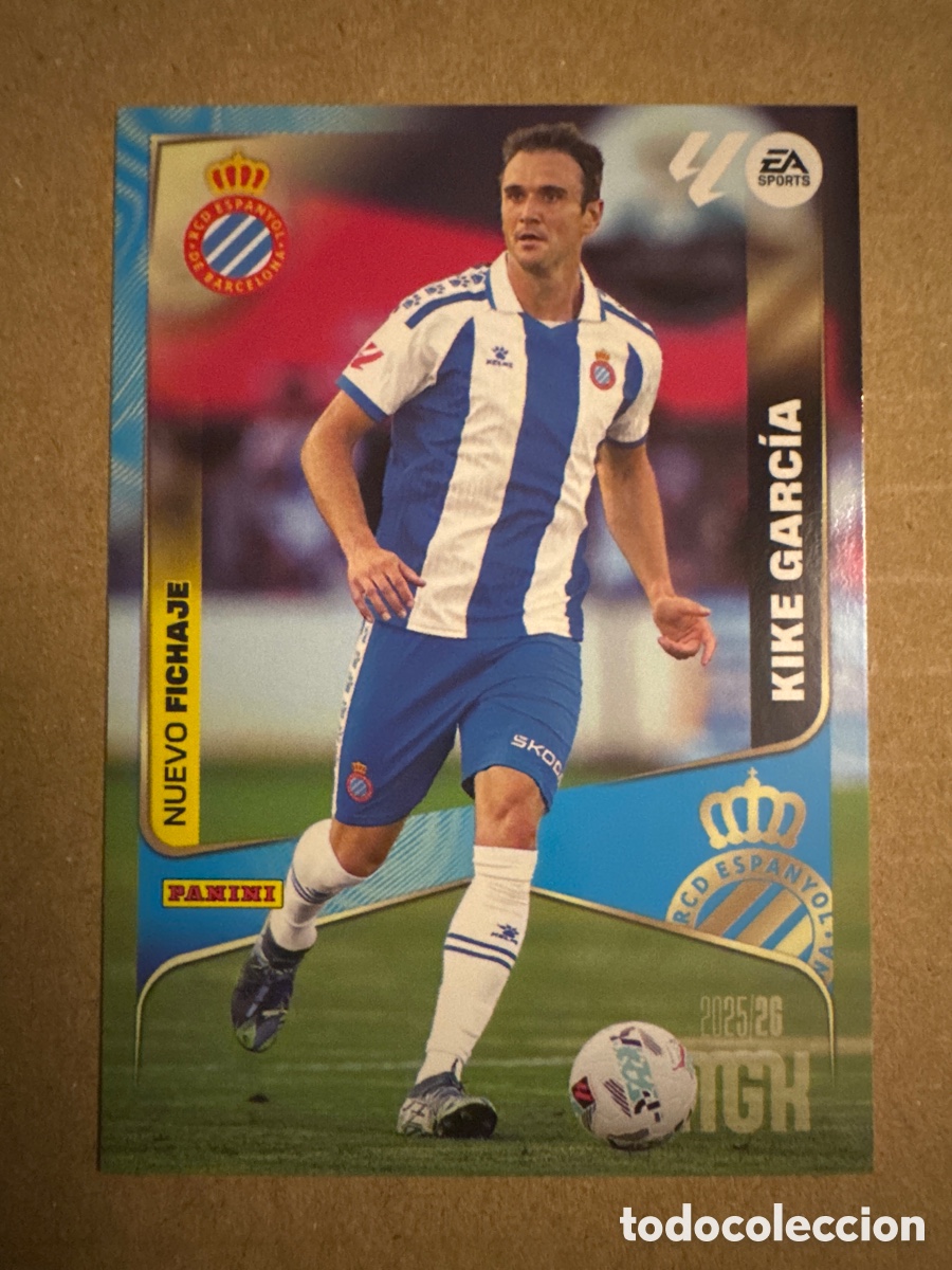 Cromos de f&uacute;tbol: # 445 Kike Garc&iacute;a Espanyol Nuevo Fichaje 2 edici&oacute;n Megacracks 25 26 2025 2026 2&ordf; MGK