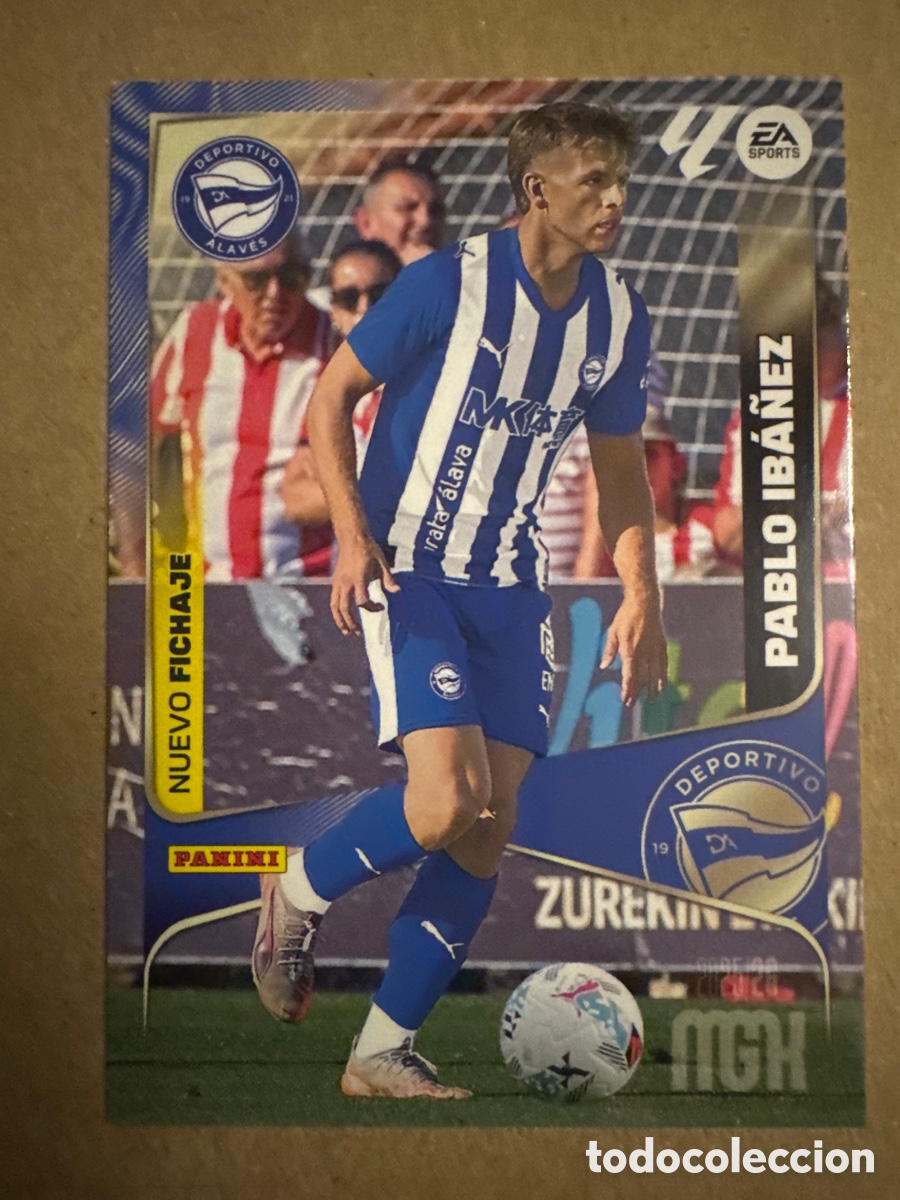Cromos de f&uacute;tbol: # 446 Pablo Ib&aacute;&ntilde;ez Alav&eacute;s Nuevo Fichaje 2 edici&oacute;n Megacracks 25 26 2025 2026 2&ordf; MGK