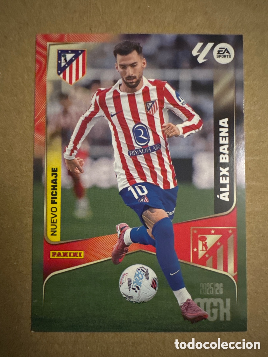 Cromos de f&uacute;tbol: # 447 &Aacute;lex Baena Atl&eacute;tico de Madrid Nuevo Fichaje 2 edici&oacute;n Megacracks 25 26 2025 2026 2&ordf; MGK