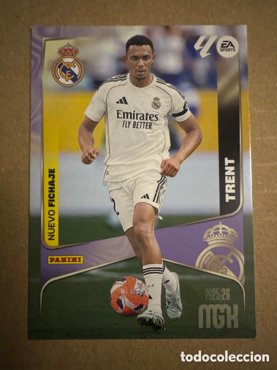 Cromos de f&uacute;tbol: # 452 Trent Real Madrid Nuevo Fichaje 2 edici&oacute;n Megacracks 25 26 2025 2026 2&ordf; MGK