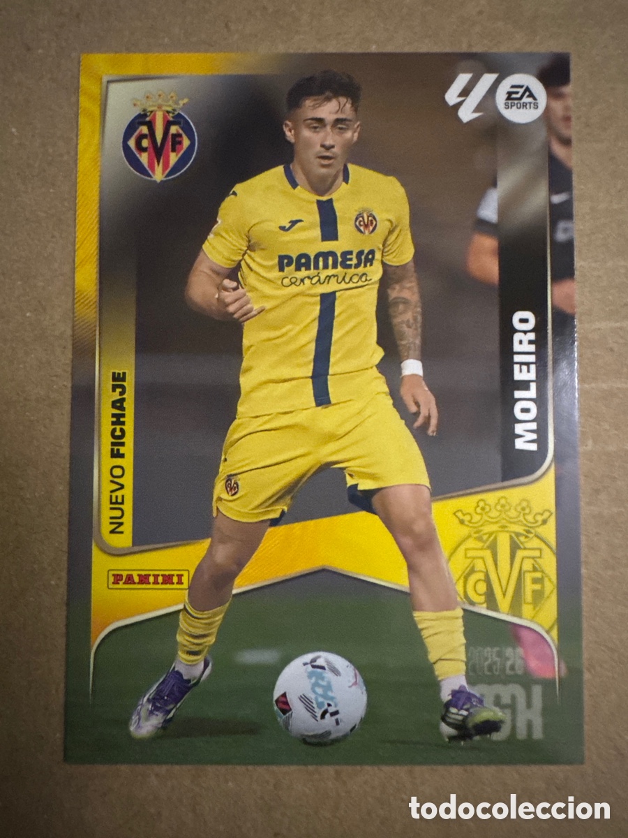 Cromos de f&uacute;tbol: # 453 Moleiro Villarreal Nuevo Fichaje 2 edici&oacute;n Megacracks 25 26 2025 2026 2&ordf; MGK
