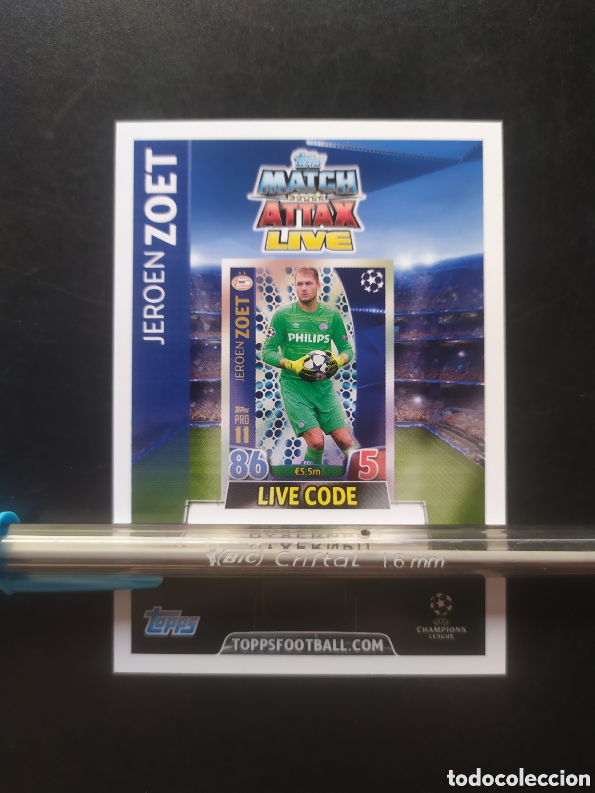 Cromos de f&uacute;tbol: UEFA Champions match attax topps 2015 2016 15 16 live code Zoet PSV Eindhoven
