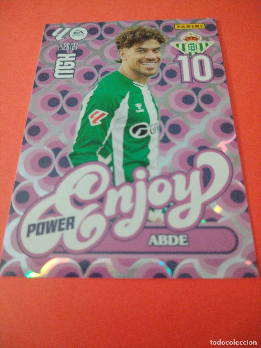 Cromos de f&uacute;tbol: MEGACRACKS 2026 2027 ENJOY POWER 379P ABDE