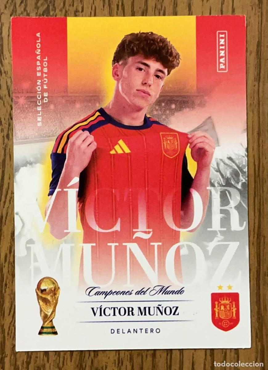Cromos de f&uacute;tbol: V&iacute;ctor Mu&ntilde;oz #29 Panini Pasion Espa&ntilde;a Campeones del Mundo 2026