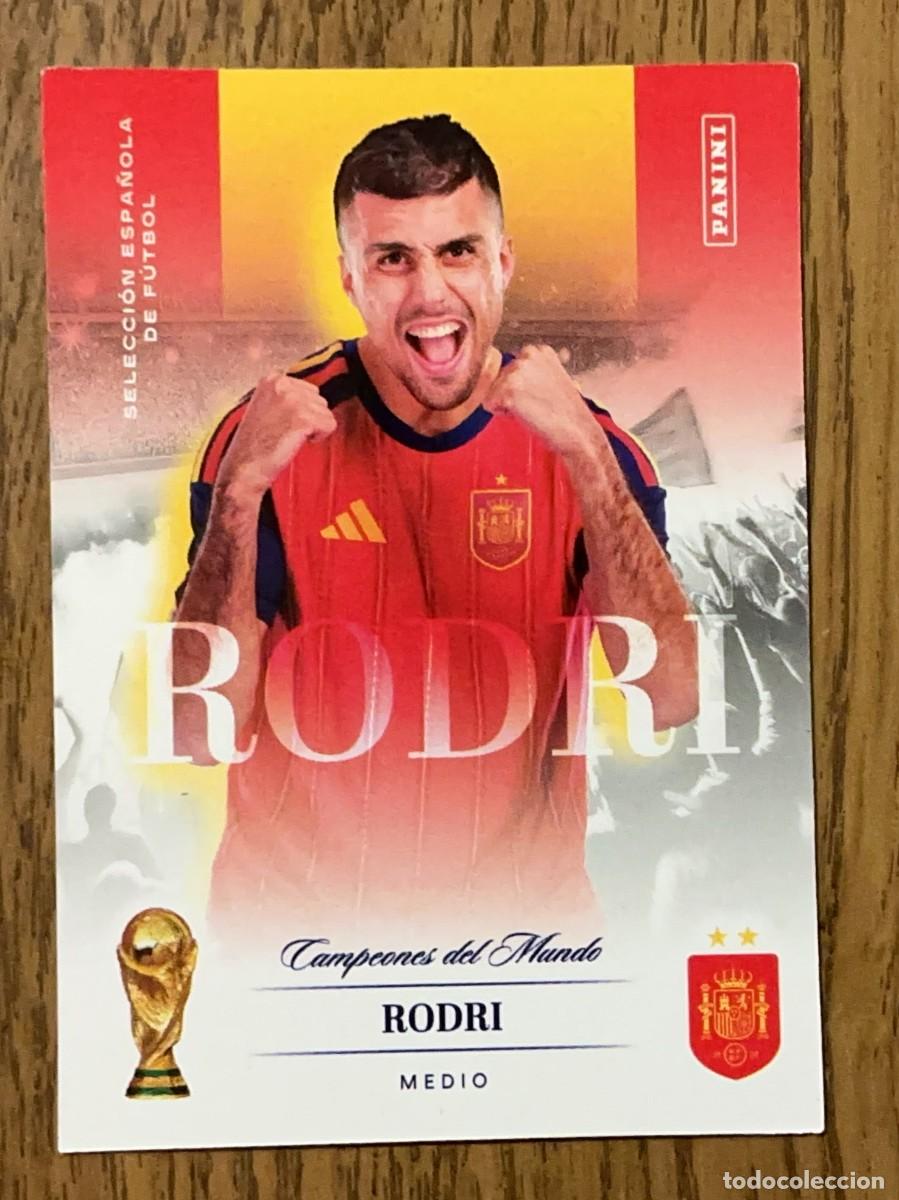 Cromos de f&uacute;tbol: Rodri #20 Panini Pasion Espa&ntilde;a Campeones del Mundo 2026