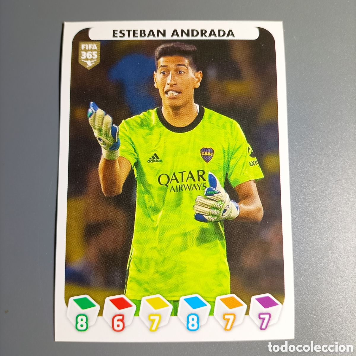 Figurine di Calcio: STICKER PANINI ALBUM 2021. FIFA 365 (BOCA JUNIORS) №386 ESTEBAN ANDRADA