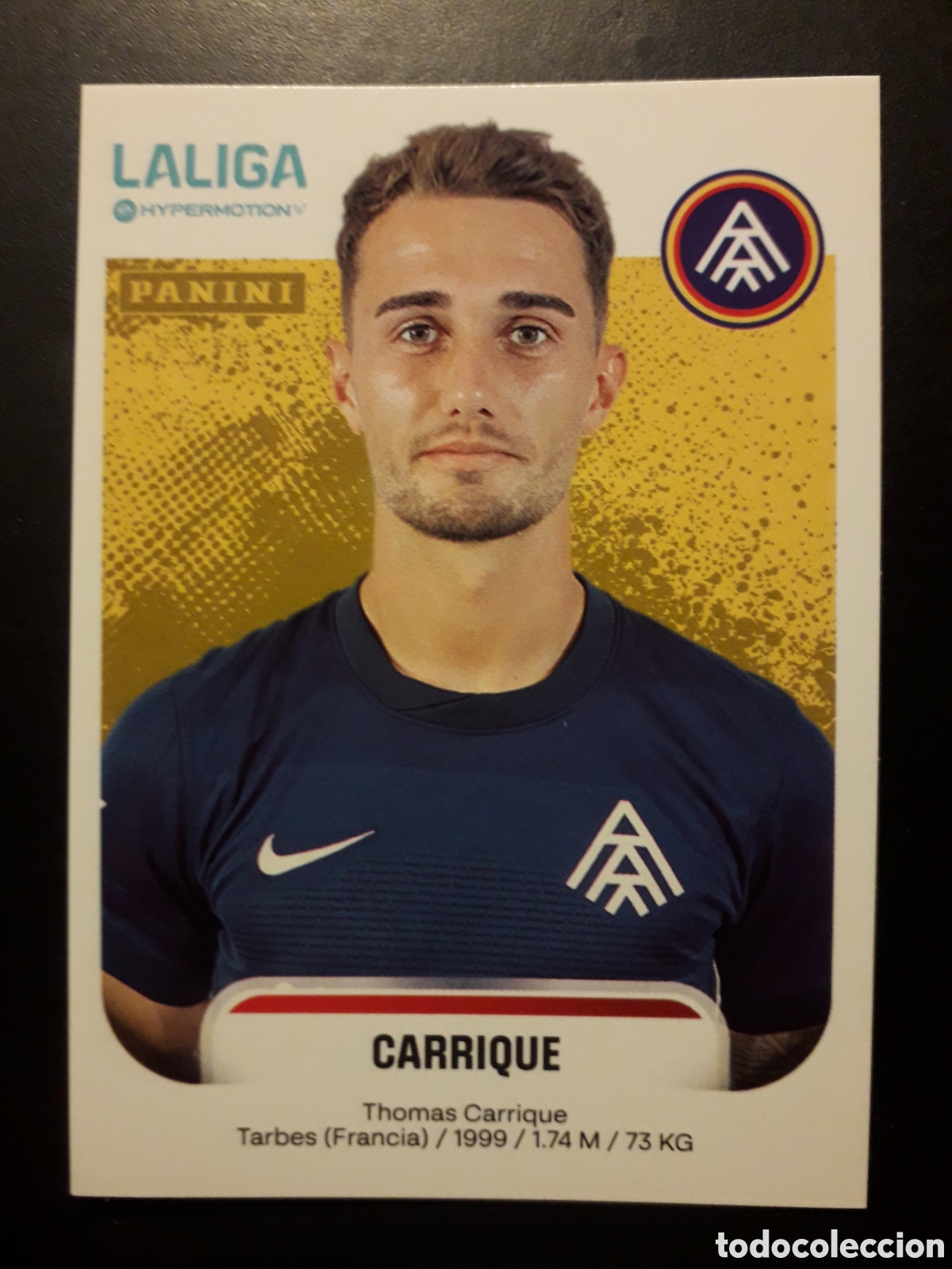 Cromos de f&uacute;tbol: CARRIQUE ANDORRA N&deg; 45 LALIGA HYPERMOTION 25 26 2025 2026 PANINI SIN PEGAR PEDIDO M&Iacute;NIMO 3&euro;.