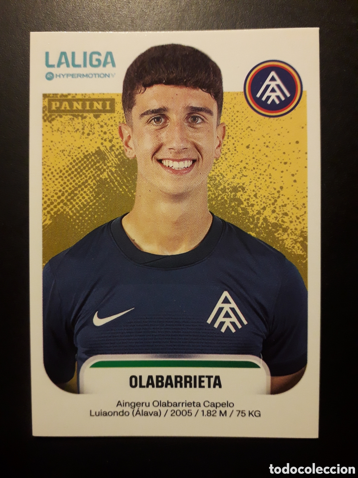 Cromos de f&uacute;tbol: OLABARRIETA ANDORRA N&deg; 56 LALIGA HYPERMOTION 25 26 2025 2026 PANINI SIN PEGAR PEDIDO M&Iacute;NIMO 3&euro;