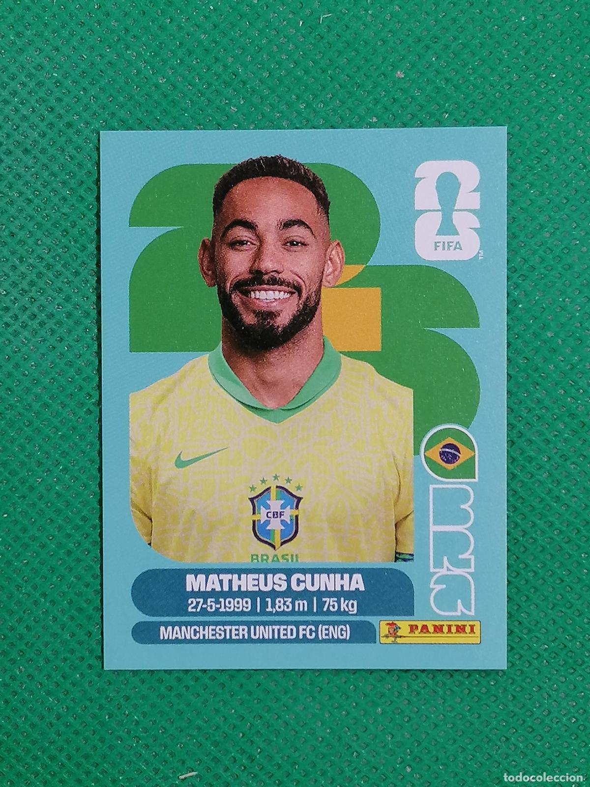 Cromos de f&uacute;tbol: BRA 17 BRA17 MATHEUS CUNHA BRASIL ⚽ PANINI FIFA MUNDIAL WORLD CUP 26 2026 STICKER ⚽