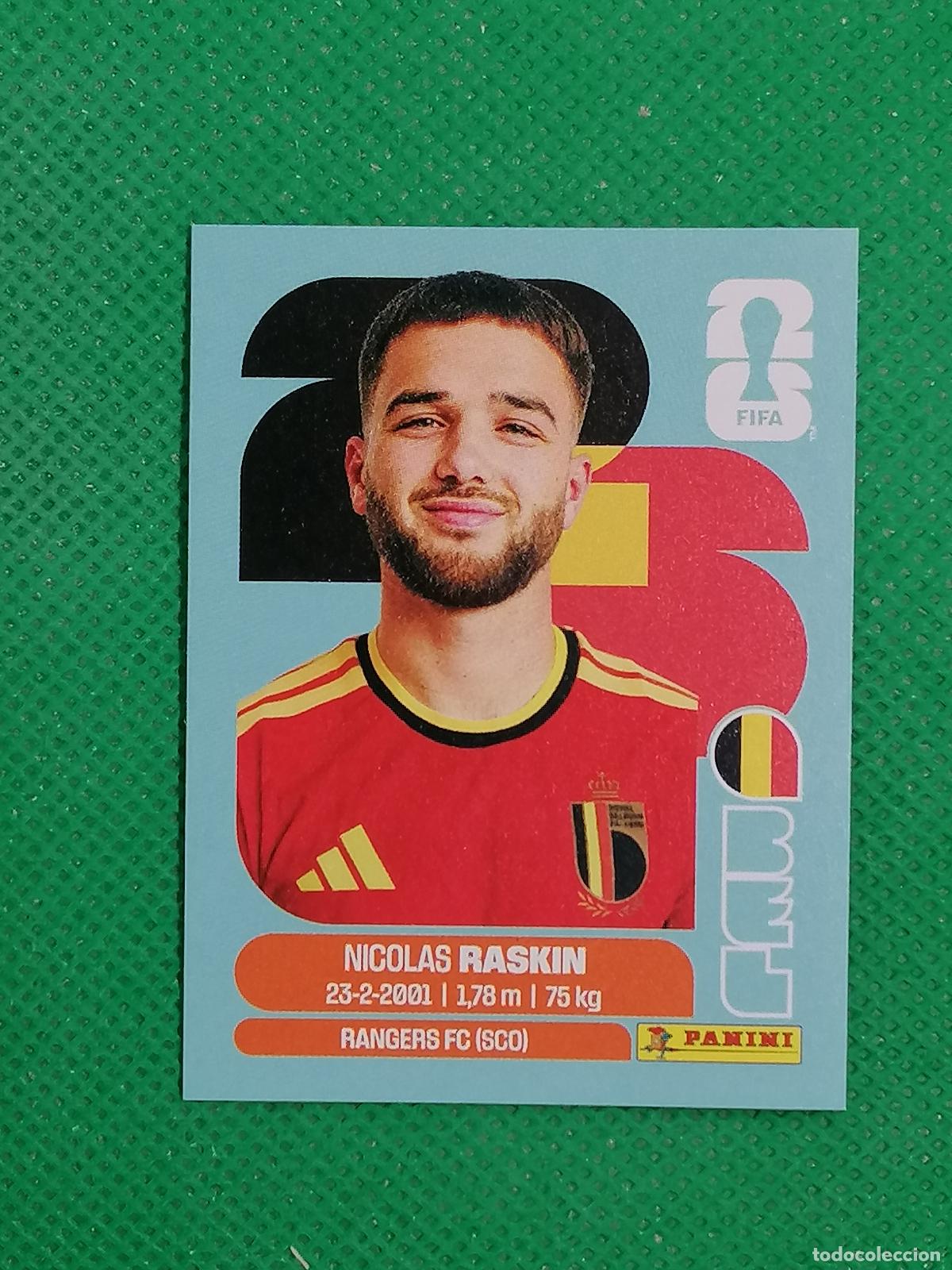 Cromos de f&uacute;tbol: BEL 11 BEL11 NICOLAS RASKIN BELGICA ⚽ PANINI FIFA MUNDIAL WORLD CUP 26 2026 STICKER ⚽