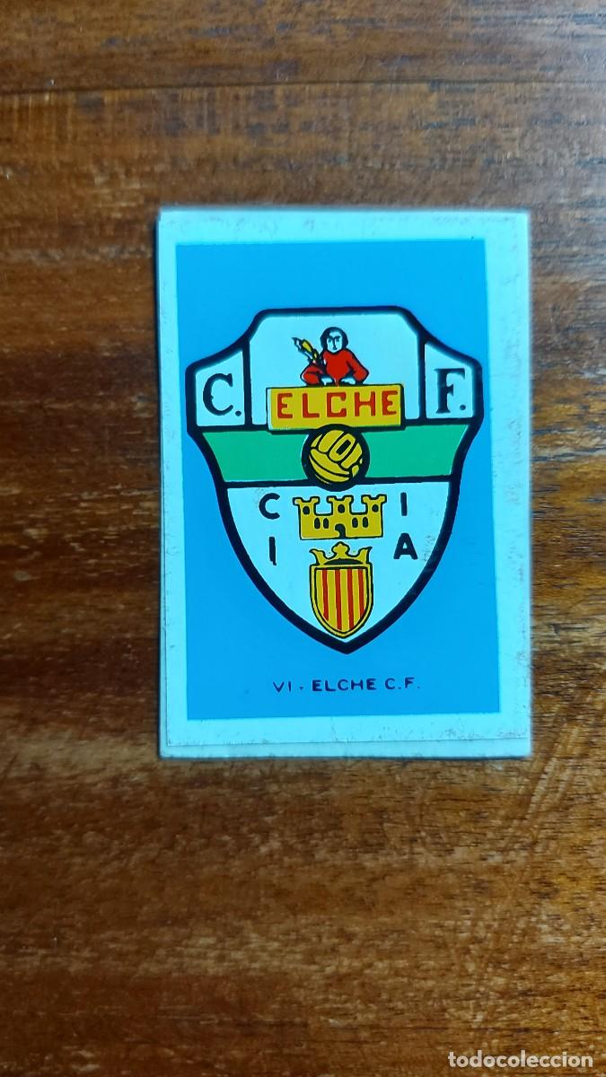 Cromos de f&uacute;tbol: Elche C.F. - N&uacute;mero VI ( 6 ) - Escudo adhesivo - FHER 77/78 1977/78 - Dificil&iacute;simo