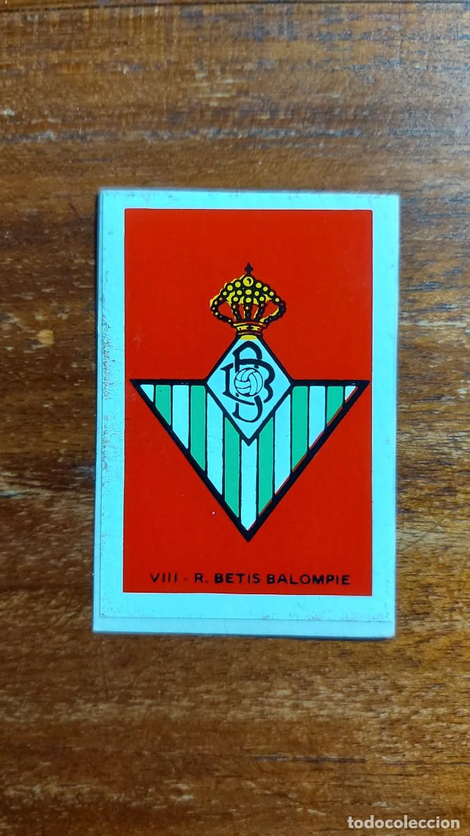 Cromos de f&uacute;tbol: REAL BETIS BALOMPIE - N&uacute;mero VIII - Escudo adhesivo - FHER 77/78 1977/78 - Dificil&iacute;simo