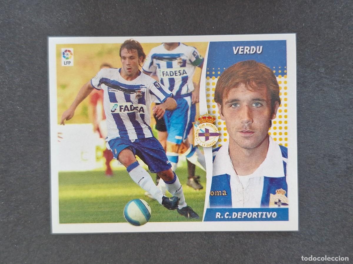 Cromos de f&uacute;tbol: L7 VERDU DEPORTIVO DE LA CORU&Ntilde;A COLOCA LIGA ESTE 2006 2007 06 07 NUNCA PEGADO SIN PEGAR