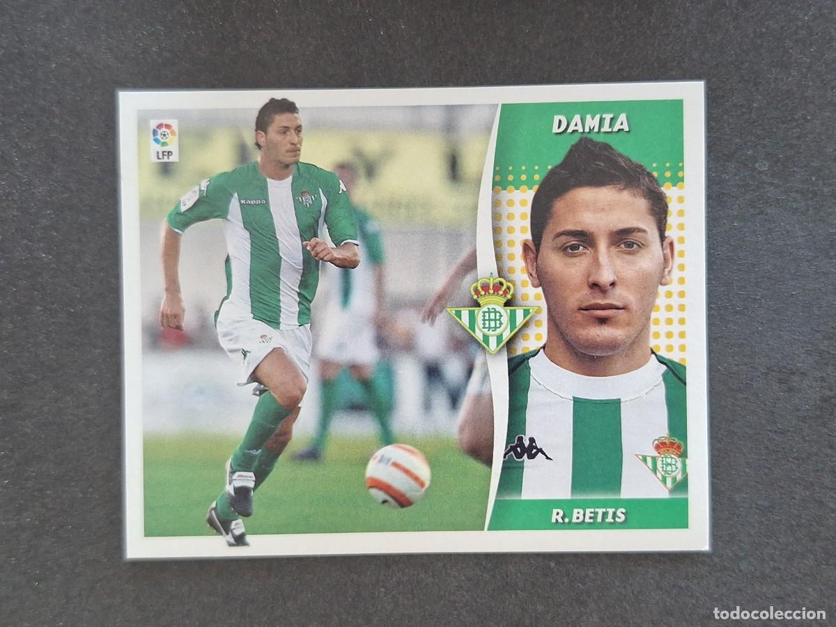 Cromos de f&uacute;tbol: L7 DAMIA REAL BETIS BALOMPIE VERSION FICHAJE 13 LIGA ESTE 2006 2007 06 07 NUNCA PEGADO SIN PEGAR