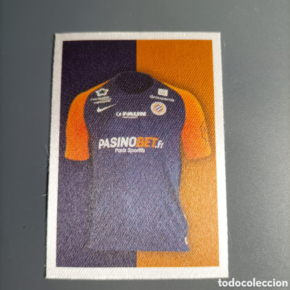 Cromos de f&uacute;tbol: CROMO STICKER TELA. PANINI FOOT. LIGUE 1 FRANCE 19-20. №485 camiseta del MONTPELLIER HSC