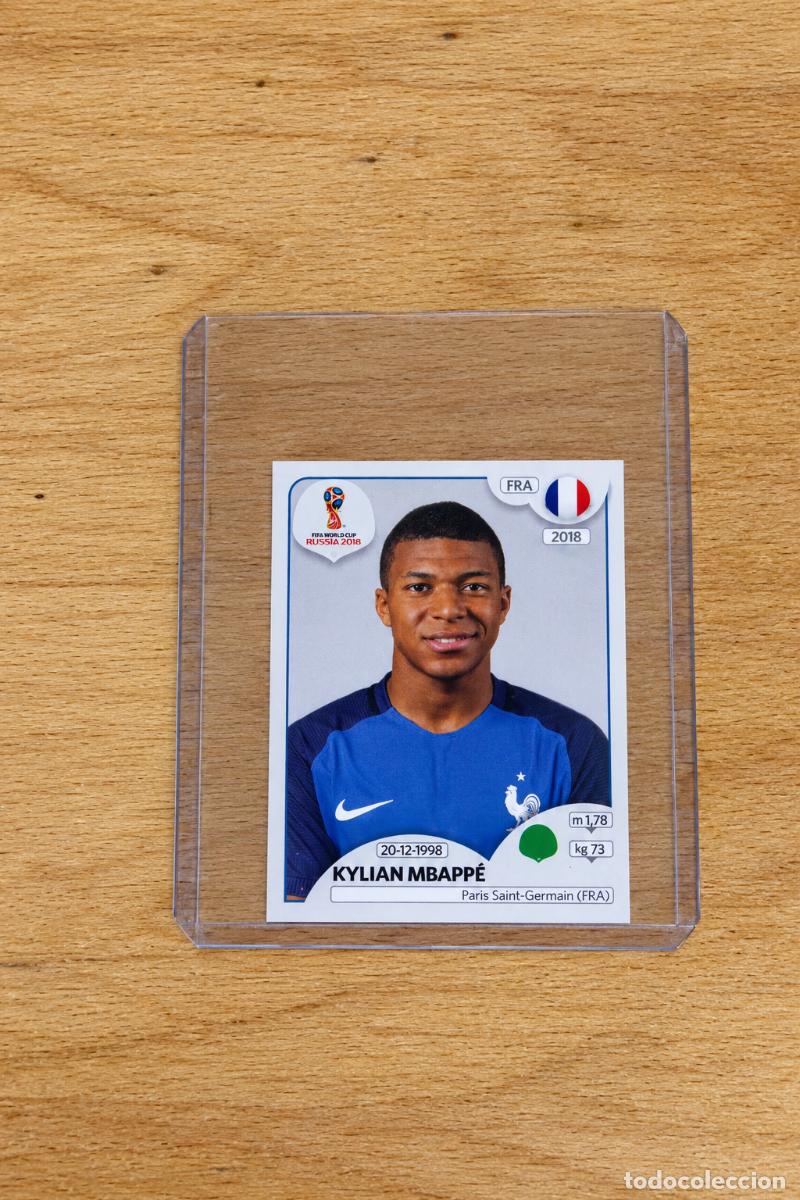 Cromos de f&uacute;tbol: Cromo Mbapp&eacute; Mundial Rusia 2018 - Foto 1