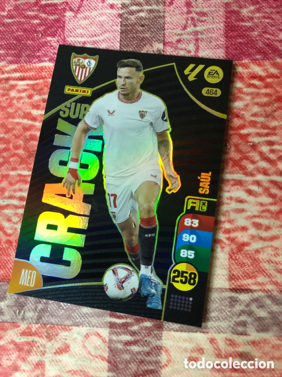 Cromos de f&uacute;tbol: SUPER CRACK SAUL MIGUEZ SEVILLA PANINI FICHA ADRENALYN XL 2024 2025 24 25 C-BLOCK
