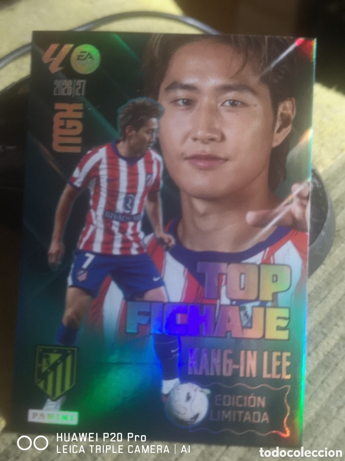 Cromos de f&uacute;tbol: MEGACRACKS 2026 2027 2026 27 TOP FICHAJE KANG-IN-LEE EDICION LIMITADA ATLETICO DE MADRID