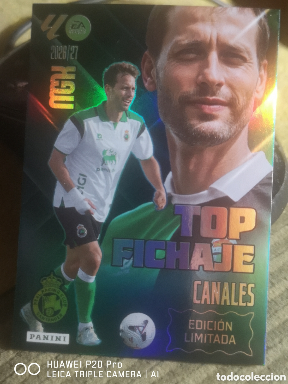Cromos de f&uacute;tbol: MEGACRACKS 2026 2027 2026 27 TOP FICHAJE CANALES EDICION LIMITADA RACING SANTANDER