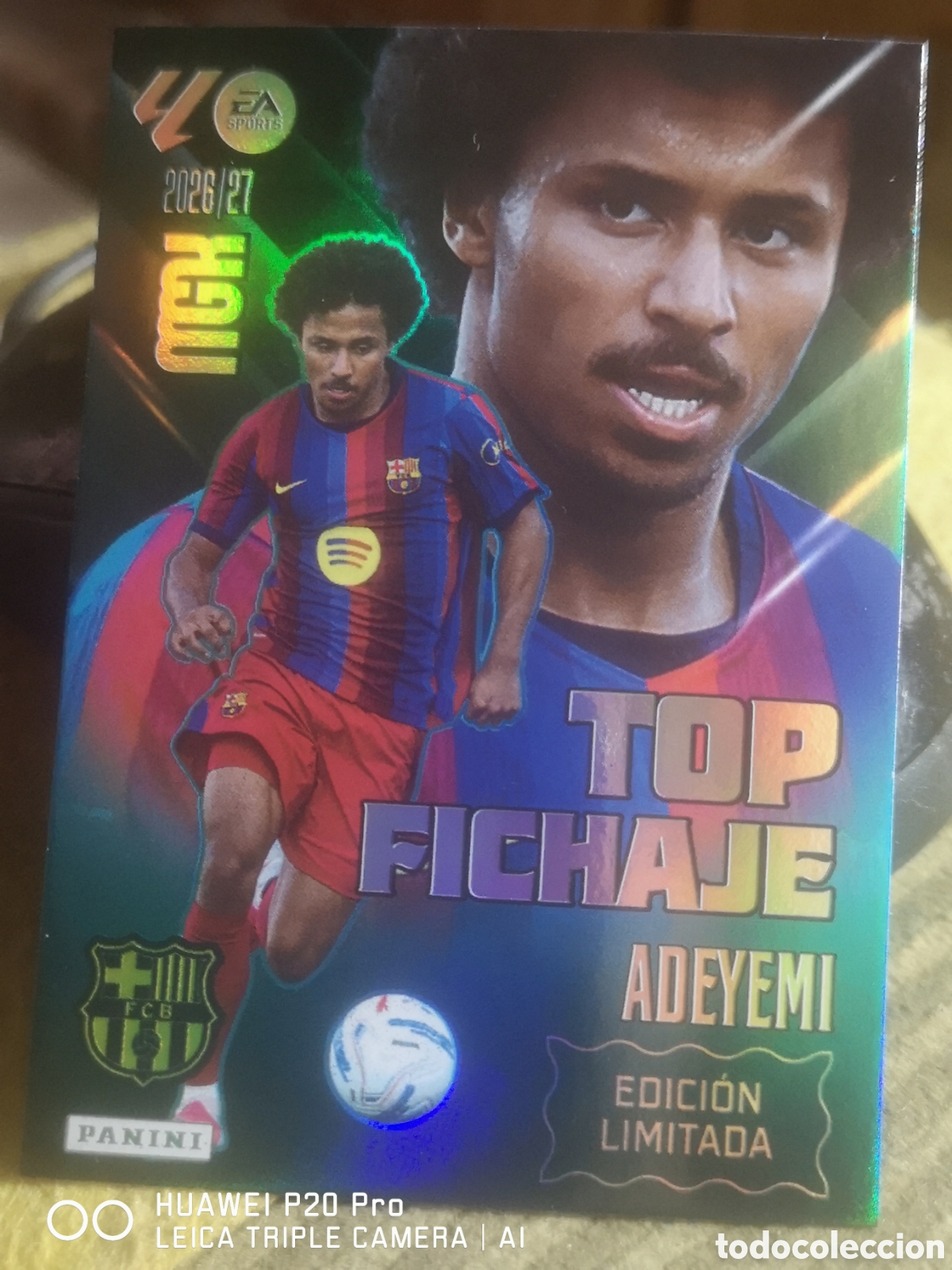 Cromos de f&uacute;tbol: MEGACRACKS 2026 2027 2026 27 TOP FICHAJE ADEYEMI EDICION LIMITADA BARCELONA
