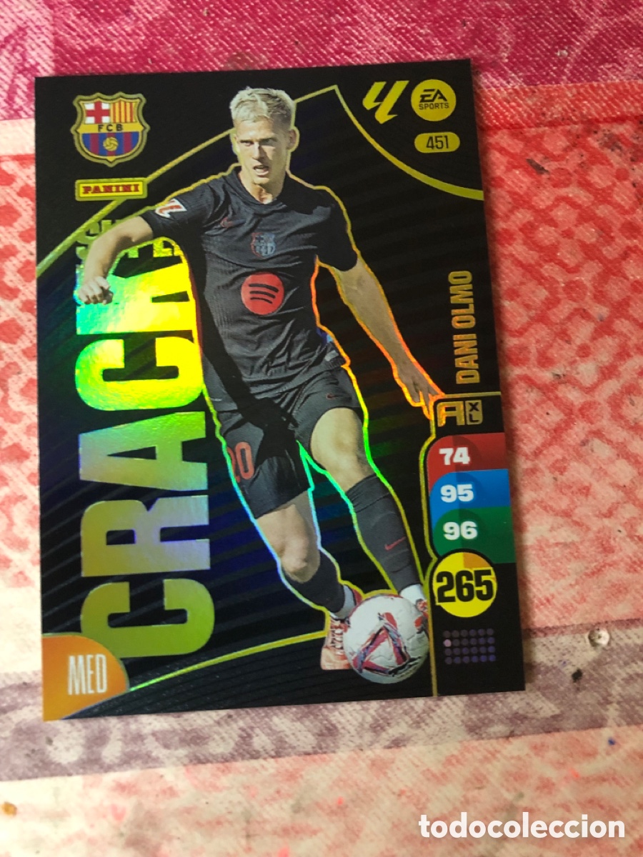 Cromos de f&uacute;tbol: PANINI ADRENALYN 24/25 2024/2025 #451 DANI OLMO (F.C. BARCELONA) SUPERCRACK SUPER CRACK