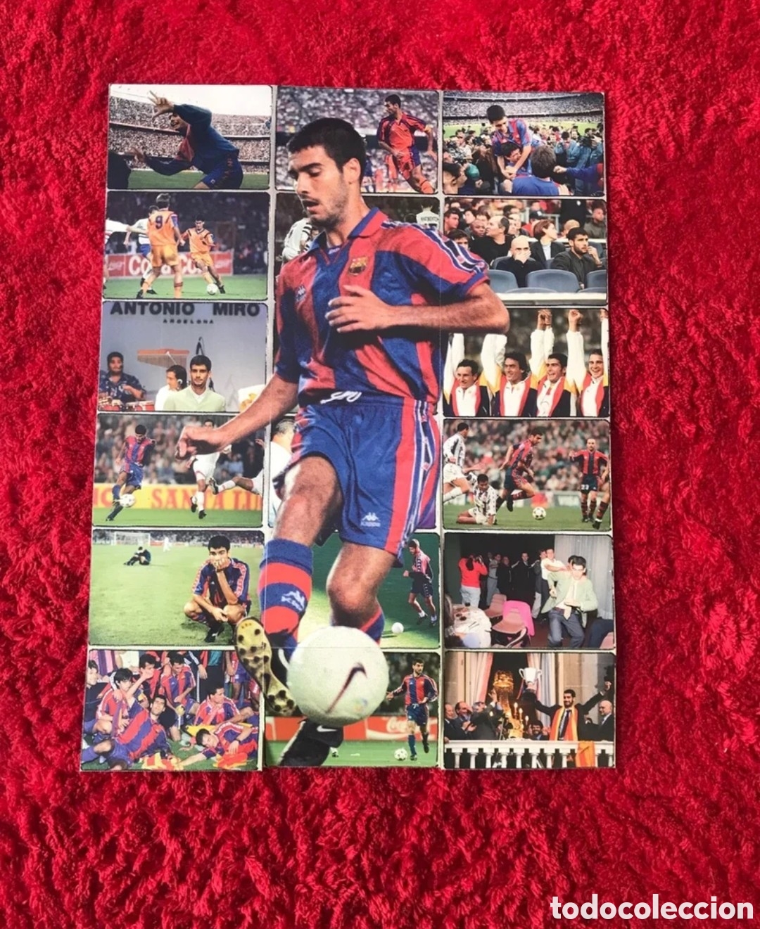 Cromos de f&uacute;tbol: GUARDIOLA LAMINA 100 anys