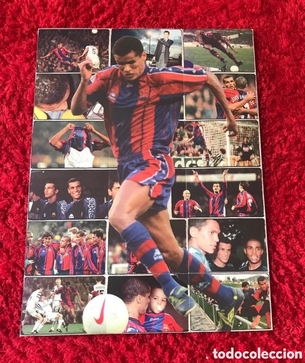 Cromos de f&uacute;tbol: Lamina de Rivaldo coleccion 100 anya