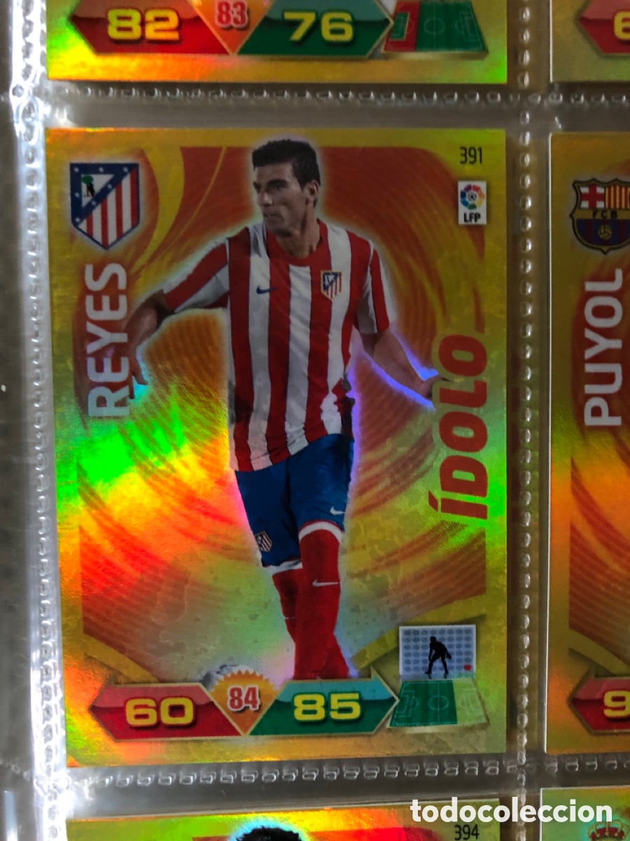 Cromos de f&uacute;tbol: REYES &Iacute;DOLO 391 (ATL&Eacute;TICO MADRID) 2011-2012 11 12 ADRENALYN PANINI CROMO CARTA A-2