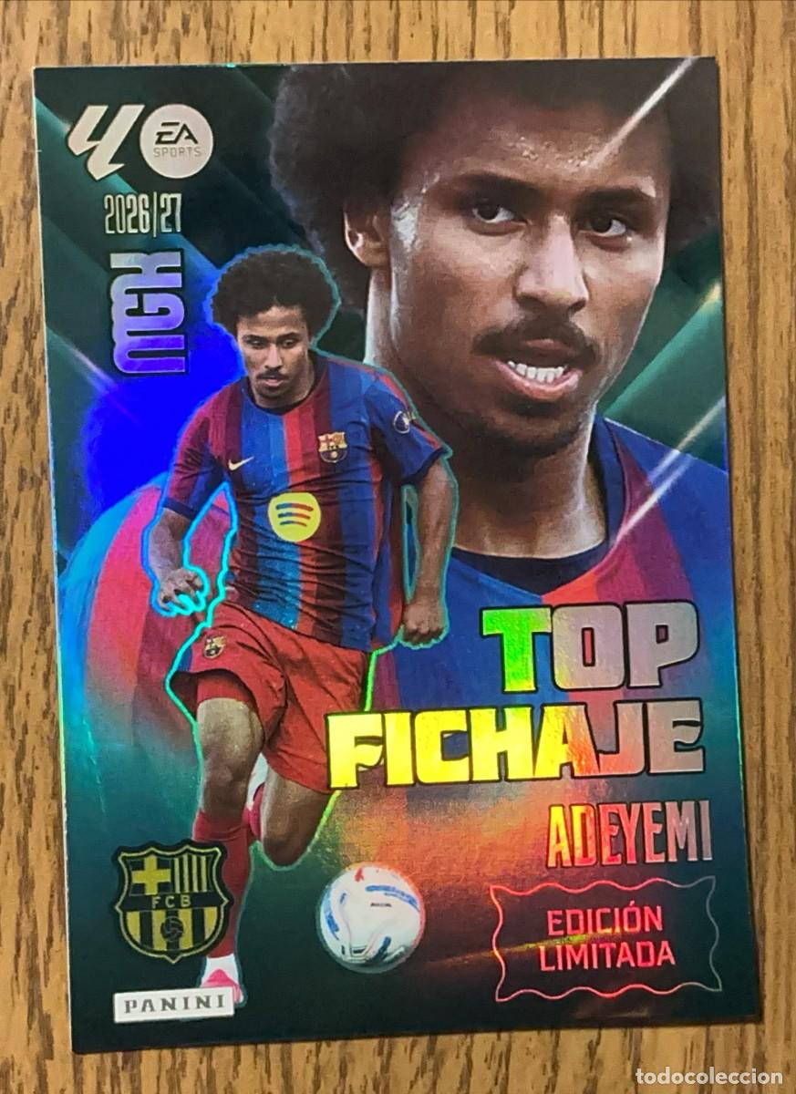 Cromos de f&uacute;tbol: Karim Adeyemi Top Fichaje Limitada FC Barcelona Panini Megacracks 2026-27