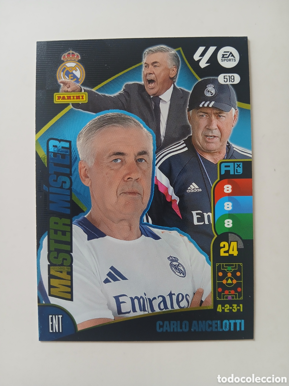 Football Stickers: 2024 2025 24 25 CROMO CARTA ADRENALYN REAL MADRID ANCELOTTI 519 EN BUEN ESTADO