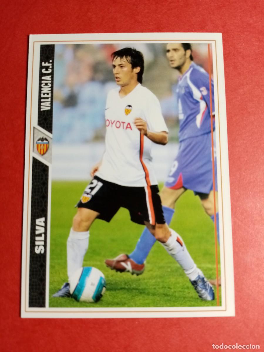 Cromos de Futebol: N&ordm; 101 SILVA, VALENCIA CF, FICHAS LIGA 2008 MUNDICROMO