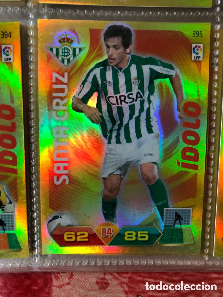 Cromos de f&uacute;tbol: 395 SANTA CRUZ BETIS IDOLO PANINI LIGA ADRENALYN BBVA TEMPORADA 2011 2012 11 12 ALBUM NO ESTE