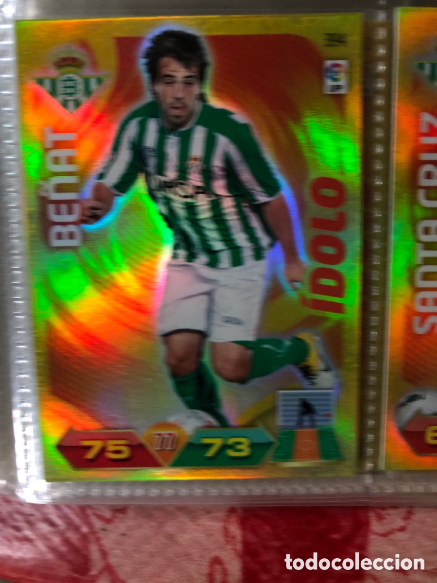 Cromos de f&uacute;tbol: L1 BE&Ntilde;AT REAL BETIS BALOMPIE IDOLO 394 PANINI ADRENALYN XL LIGA 2011/2012 11 12
