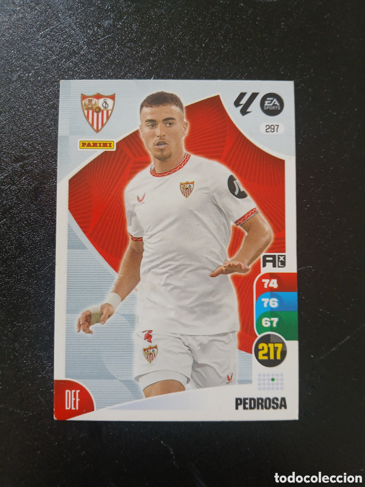 Fu&szlig;ball-Sticker: 2024 2025 24 25 CROMO CARTA ADRENALYN SEVILLA PEDROSA 297 EN BUEN ESTADO
