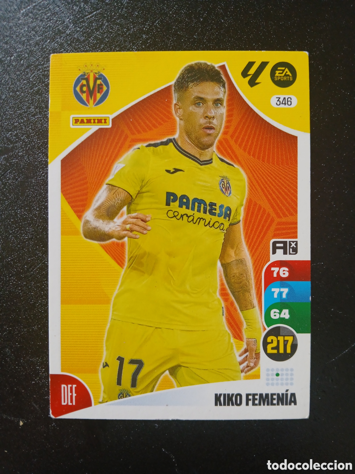 Cromos de f&uacute;tbol: 2024 2025 24 25 CROMO CARTA ADRENALYN VILLAREAL KIKO FEMENIA 346